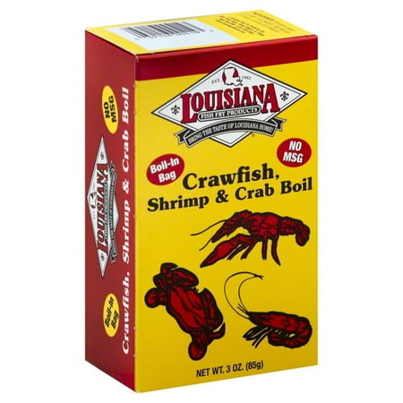 Louisiana Fish Fry Crawfish, Shrimp & Crab Boil-In Bag, 3