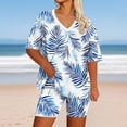 thumbnail image 2 of Enjoytime Plus Size Outfits for Women Print Short Sleeve Tops with Shorts 2 Piece Lounge Set Summer Travel Casual Matching Sets, 2 of 5