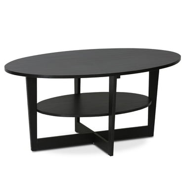 15020WN Jaya Oval Coffee Table, Walnut Color