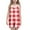 Red, variant on AUNVITO Girls Backless Sleeveless Strappy Plaid Dress with Pockets