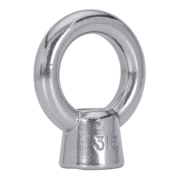 White Water 02964S 316 SS Eye Nut, 1/2" - 13 NC