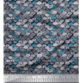thumbnail image 1 of Soimoi Rayon Fabric Tribal African Decor Fabric Printed Yard 56 Inch Wide, 1 of 3