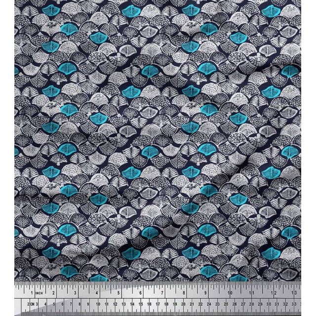 Soimoi Rayon Fabric Tribal African Decor Fabric Printed Yard 56 Inch Wide