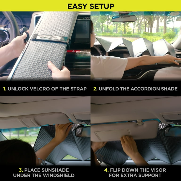 Accordion sun visor deals