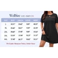 thumbnail image 6 of WellSize Plus Size Dresses For Women Summer Crew Neck Short Sleeve T Shirt Dress Casual Lace Sundresses with Pockets, 6 of 8