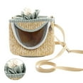 thumbnail image 2 of Bolsa de hombro para hámster, transpirable, suave, cálida, correa ajustable, pequeña bolsa de transporte para mascotas, para conejillo de indias, planeador del azúcar, talla única, verde, 2 of 5
