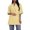 Yellow, variant on Women'S Half Sleeves Summer Suit Blazer Lapel Tuxedos Coat Leisure Casual Jacket Yellow L