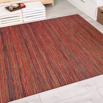 Couristan Cape Hinsdale Indoor / Outdoor Area Rug, Crimson-Multicolor, 6'6" x 9'6"