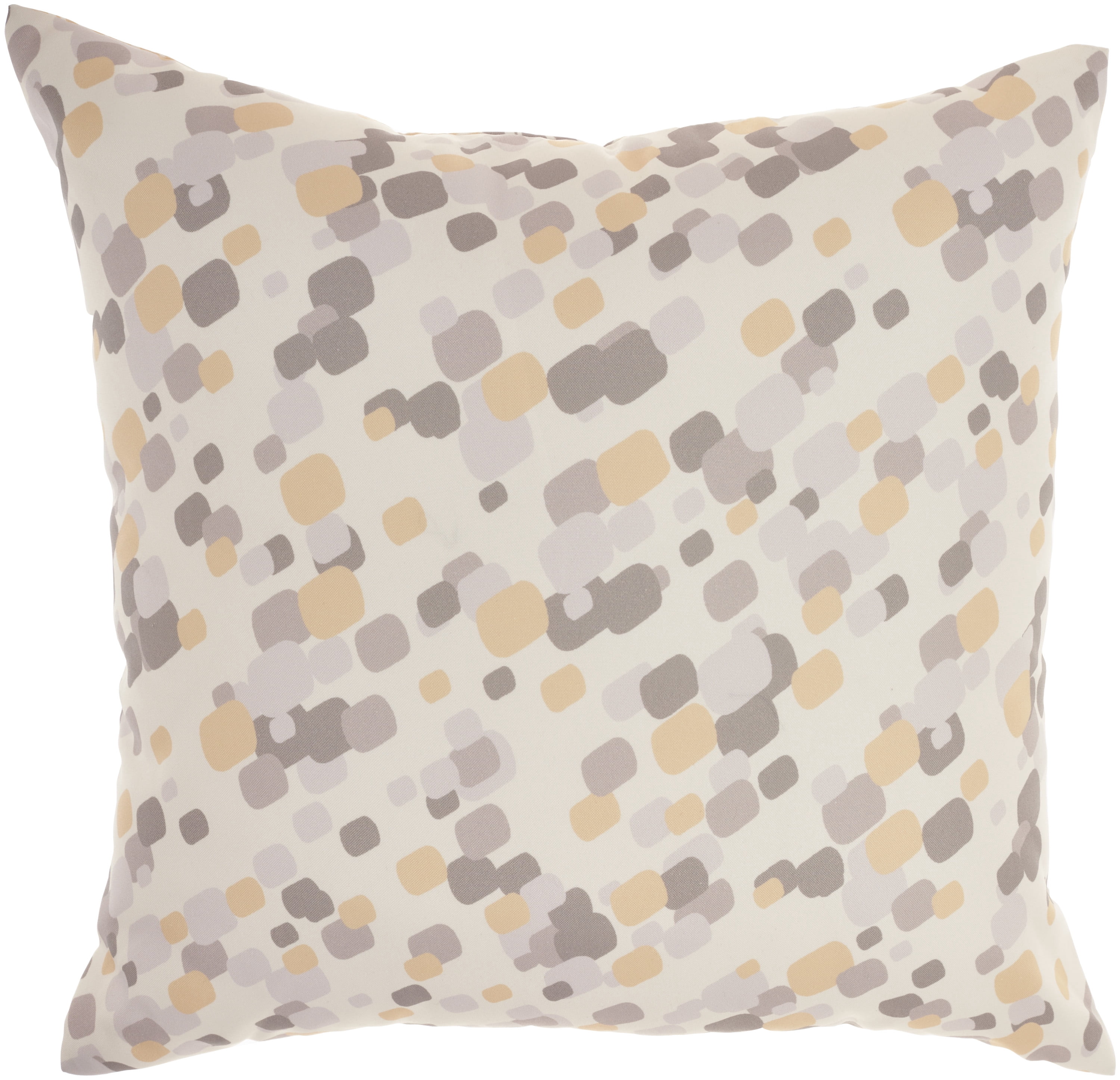Nourison Curative 20" x 20" Grey Indoor/Outdoor Washable Throw Pillow