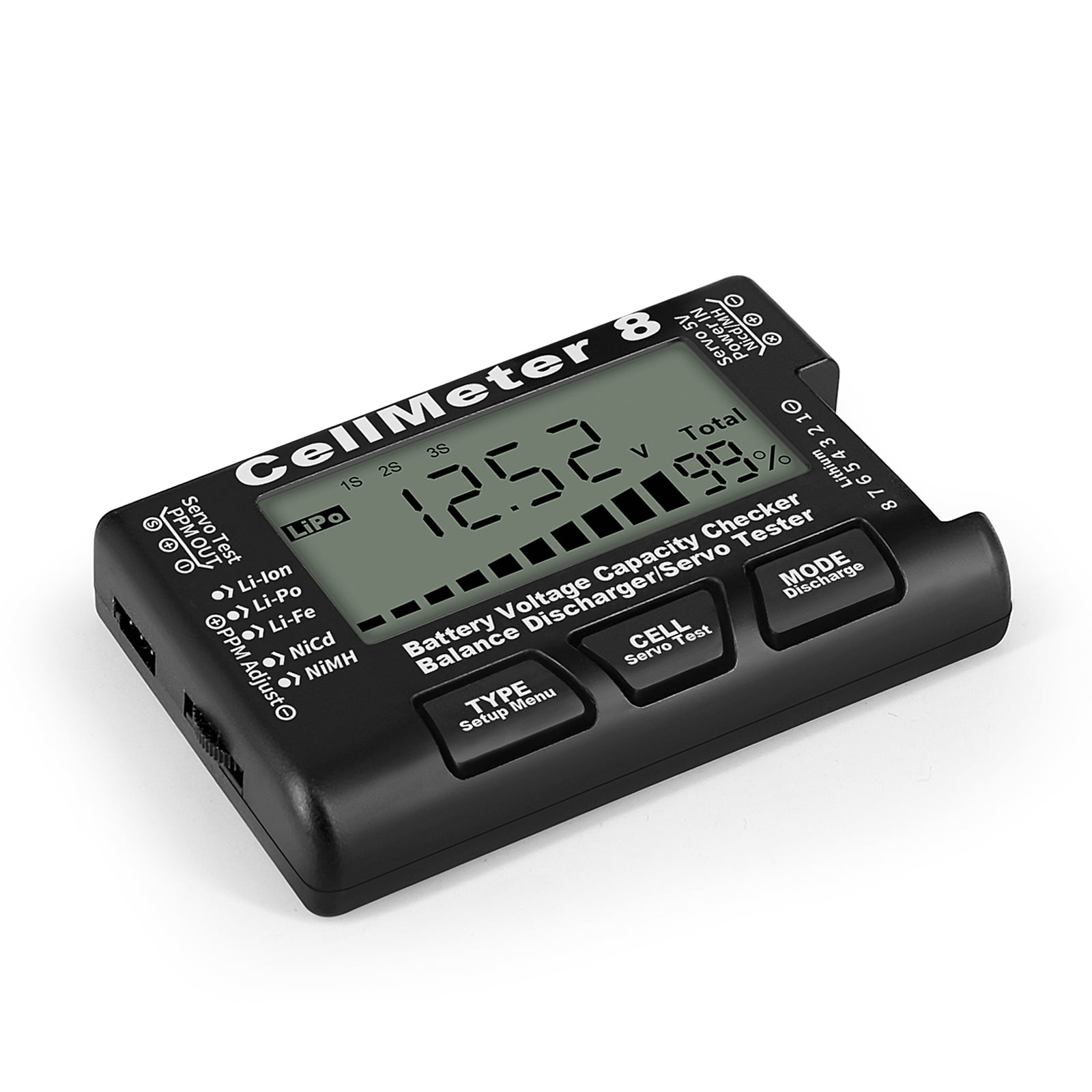 RUNCCI-YUN Digital Battery Capacity Tester Indicator Checker for LiPo Life  Li-ion Nicd NiMH on OnBuy