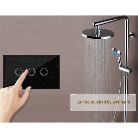 US Wall Light Touch Switch On/Off Sensor Panel On/Off Sensor Three Gang ...