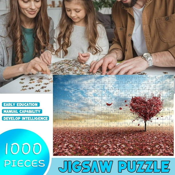 Puzzles paysage 1000 pièces pour adultes, puzzles à assembler pour enfants,  puzzles Love Tree, Brain IQ Developing Jigsaw-Puzzle Challenge Game Gift  Set (Multi) 