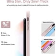 thumbnail image 4 of Liquid Silicone Case for iPhone 11 Pro, [Flat Edge Design] [Camera Protection] [Anti Fingerprint] 4 Layers Protect Scratch Proof Anti Drop Microfiber Phone Cover, 5.8", Pink, 4 of 14