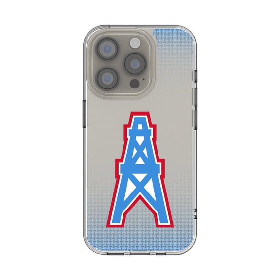 Houston Oilers Linen Logo iPhone Clear Case