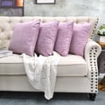 thumbnail image 2 of Home Soft Things Textured Velvet 4 Piece Pillow Shell Set - Mauve Shadows - 20" x 20", 2 of 7