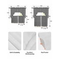 thumbnail image 5 of Black White Plaid Swag Curtains for Living Room/Bedroom Windows, Modern Simple Buffalo Check Gingham Kitchen Curtains and Valances Set 36 Inch Length, Light Filtering Swags Valance Curtain Panels, 5 of 5