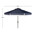 thumbnail image 4 of SAFAVIEH Outdoor Collection Milan Fringe 9-Foot Tilt Umbrella Navy/White, 4 of 6