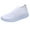 White, variant on NOKIO Women's Knit Mesh Breathable Slip On Platform Sneakers, Outdoor Non-Slip Comfort Orthopedic Fashion Walking Shoes Mesh Solid Color Sports Shoes Runing Breathable Shoes Sneakers