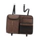 thumbnail image 5 of Bolsa organizadora para asiento trasero de coche, de piel sintética, de liberación rápida, para mantener el coche ordenado. Café, 5 of 9