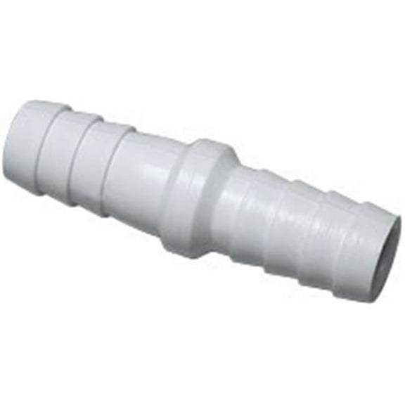 Waterway Plastics 419-1000 0.37 in. Barb Adapters Coupler - White