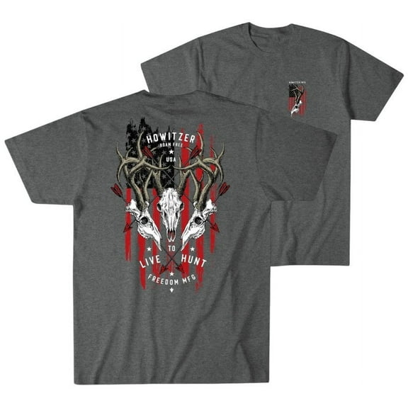 Howitzer Style Men's T-Shirt Triple Hunt Military Grunt MFG