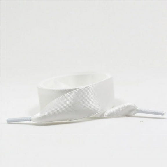 Wide Fashion Various Colors Flat Smooth Shoelaces Ribbon Satin Shoe Laces