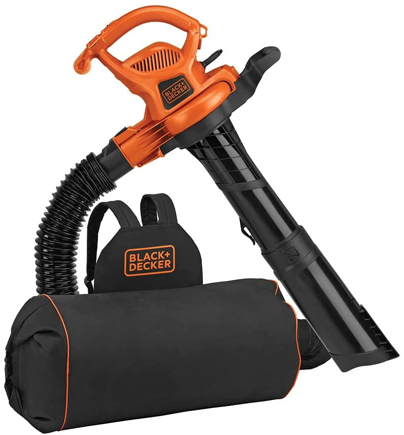 BLACK+DECKER Electric Leaf Blower, Leaf Vacuum and Mulcher 3 in 1, 250