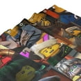 thumbnail image 3 of Cortina de ducha Ninjago, hermoso juego de cortinas de ducha con dibujos animados para niños, niñas, dormitorios universitarios, baño, accesorios de decoración de bañera a prueba de agua con 12, 3 of 8