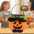 thumbnail image 6 of sruoe Halloween Gift Bags, Halloween Decoration, Candy Bags Tote Bags, Trick-or-Treat Bags, Pumpkin Candy Bags, Snack Cookie Bag, Reusable Party Bags Gift Bags Party Supplies Decoration, 6 of 7