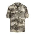 thumbnail image 3 of No Boundaries Men's & Big Men's Rayon Print Button Up Shirt with Short Sleeves, Sizes XS-5XL, 3 of 5