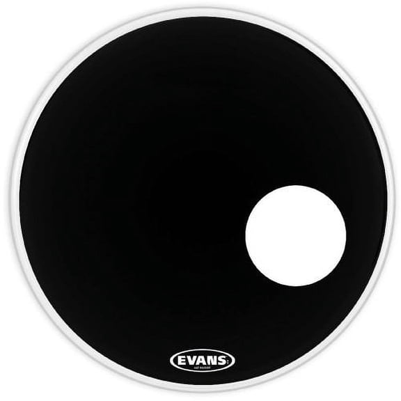 Evans EQ3 Resonant Black Bass Drum Head, 20 Inch