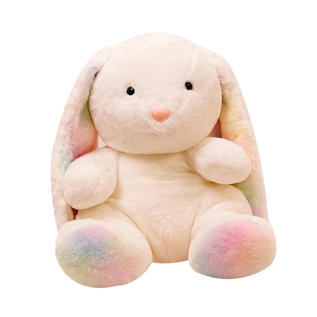 Bonitos juguetes de peluche de conejito, cojín con muñeca de conejo de peluche de orejas largas para niñas de San Valentín