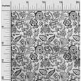 thumbnail image 2 of oneOone Silk Tabby Black Fabric Jacobean Floral Fabric For Sewing Printed Craft Fabric By The Yard 42 Inch Wide, 2 of 4