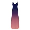 thumbnail image 2 of Yuemengxuan Women Fashionable Loose Style Slip Dress, U-shaped Collar Sleeveless One-piece, 2 of 3