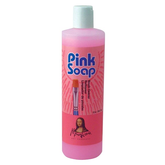 MONA LISA PS12 PINK SOAP BRUSH CLEANER 12OZ 00132-66