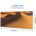 thumbnail image 5 of Sand Dunes in The Sahara Desert Print Mouse Pad 12"x31.5", Non-Slip Rubber Base Stitched Edges Gaming Mouse-Pads for Gamer,Offices,Home,Laptop,Computer and Pc, 5 of 6