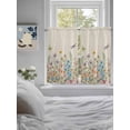 thumbnail image 3 of Colorful Floral Living Room Curtains 2 Panel, Farmhouse Country Dragonfly Butterfly Flower Cafe Window Treatment, Farmhouse Bedroom Bathroom Kitchen Curtains Drapes 104"x45", 3 of 6