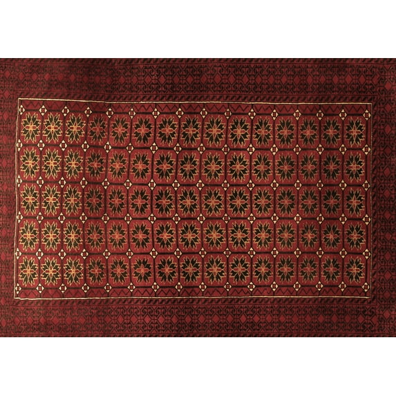 Ahgly Company Indoor Rectangle Persian Brown Traditional Area Rugs, 5' x 7'