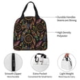 thumbnail image 5 of Lsque Decorative Feathers Pattern Lunch Bag Women/Men Insulated Lunch Box,Small Leakproof Cooler Food Lunch Containers Reusable High Capacity Lunch Tote Bags, 5 of 6