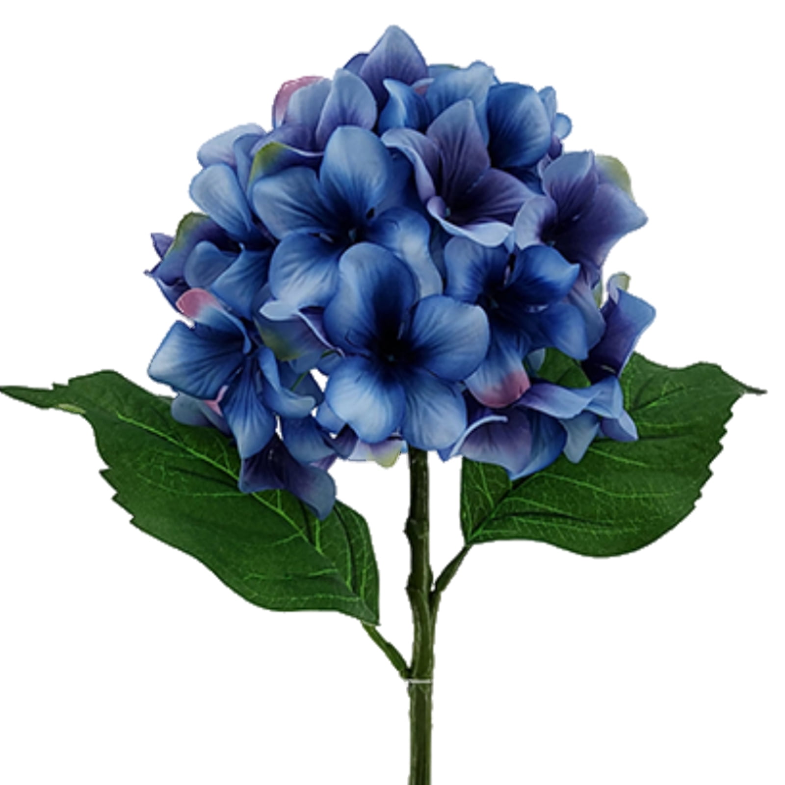 Mainstays 13" Artificial Flower Pick, Hydrangea Short Stem, Dark Blue Color