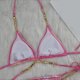 thumbnail image 5 of Trajes de Baño de Bikini de Mujer de Color Sólido Sexy de Moda Dividido con Pantalones, Nylon de Corte Alto para la Piscina de Playa Y las Vacaciones de Verano, 5 of 9