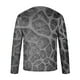 thumbnail image 5 of Blusas y camisas de manga larga con cuello redondo para hombre, blusa informal de manga larga con cuello redondo y estampado., 5 of 5