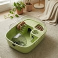 thumbnail image 3 of Large Acrylic Hamster Cage, Luxury Portable Travel Carrier for Syrian Hamsters and Fancy Rats, Spacious Small Pet Habitat with Easy-to-Clean Detachable Design, Multicolor, 3 of 7