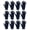 12 Pairs Black Unisex, variant on Winter Beanies for Men & Women, Warm Thermal Cold Resistant Bulk Packs (12 Pack Black)