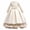 A-Beige245, variant on JAJAHO Flower Girl Dress Kids Girls Princess Birthday Dress Lace Long Sleeve Pleated Midi Party Wedding Formal Ball Gown 4-14Y