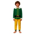 thumbnail image 3 of Matching Christmas Pajamas for Family Soft Elf Christmas Pajamas Long Sleeve Crew Neck Holiday Nightwear Matching Fall Pajamas, 3 of 7
