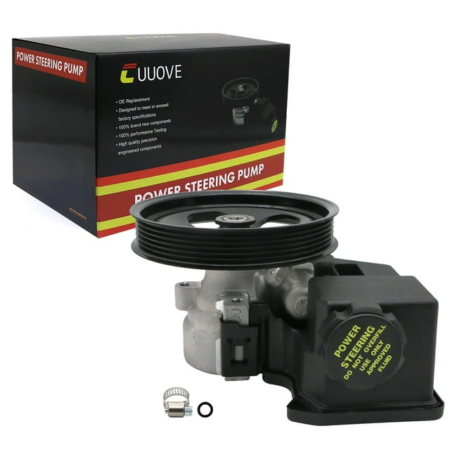Cuuove 20-66989 Pompe de Direction Assistée avec Poulie de Réservoir (pour 2.8L 2.9L 3.5L 3.7L) Compatible avec Chevy Colorado, 2004-2012 GMC Canyon, 2008-07 Isuzu i-290, 2008-07 i-370, 2006 i-280, i-350