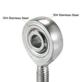 thumbnail image 4 of Uxcell SSA6T/K 6mm Bore Right Hand Male Thread M6x1 Stainless Steel Rod End Bearing, 4 of 5