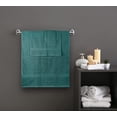 thumbnail image 5 of Beauty Threadz Solid Print Cotton Towels & Washcloths, Teal Blue, 8 Count, 5 of 5