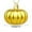 Gold, variant on Halloween Pumpkin Ornament Balls 12 Piece Set Printed Matte Holiday Decor - Plastic Material Multiple Hanging Uses Christmas Tree Decoration(Brown)